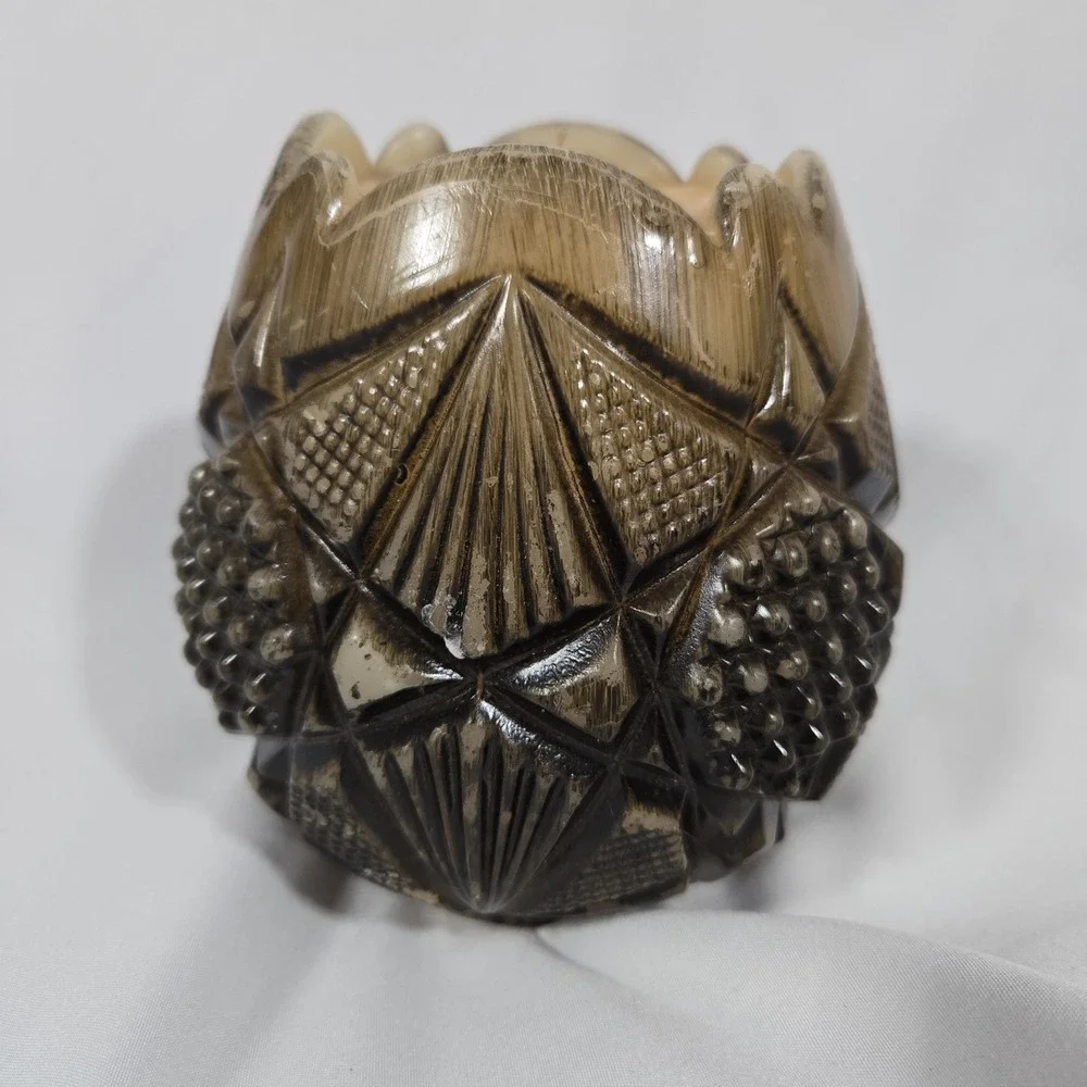 Vintage 1970s Pineapple Sculptural Wax Candle 6